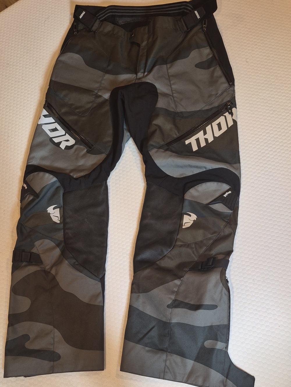 thor Grey Camo  Mens Motocross Pants